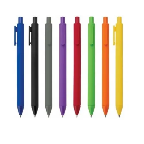 Capella Colorful Plastic  Pen with Rubberized Finish 